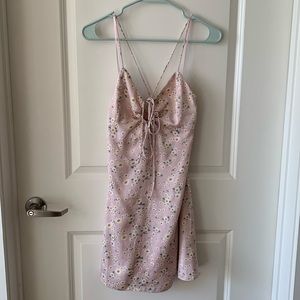 S Kittenish pink mini dress